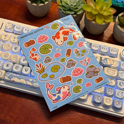 Sticker Nadando juntos