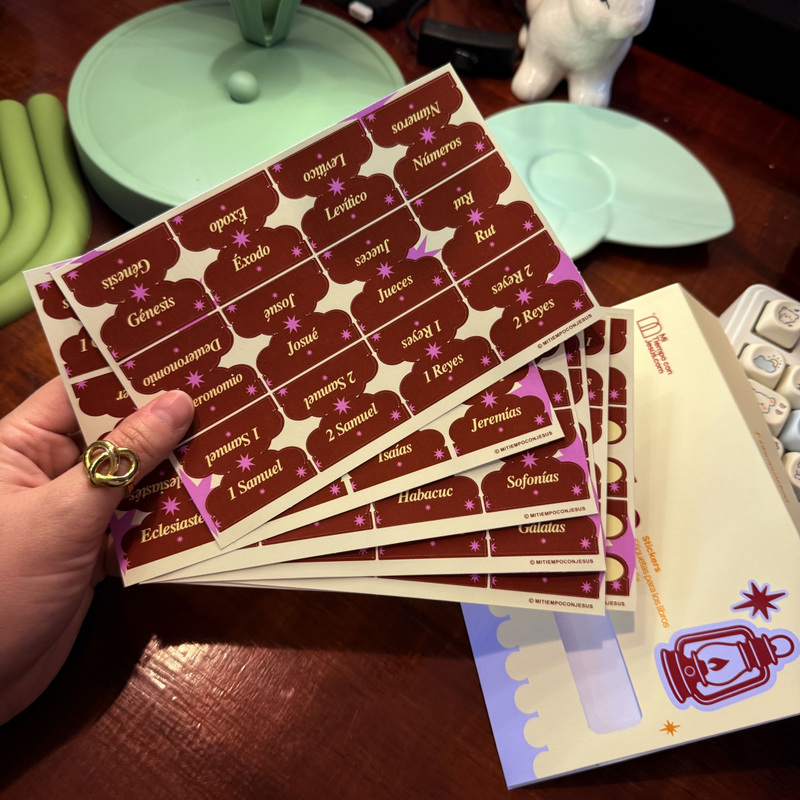 Bible Tabs Sticker – Choco Berry - Imagen 1