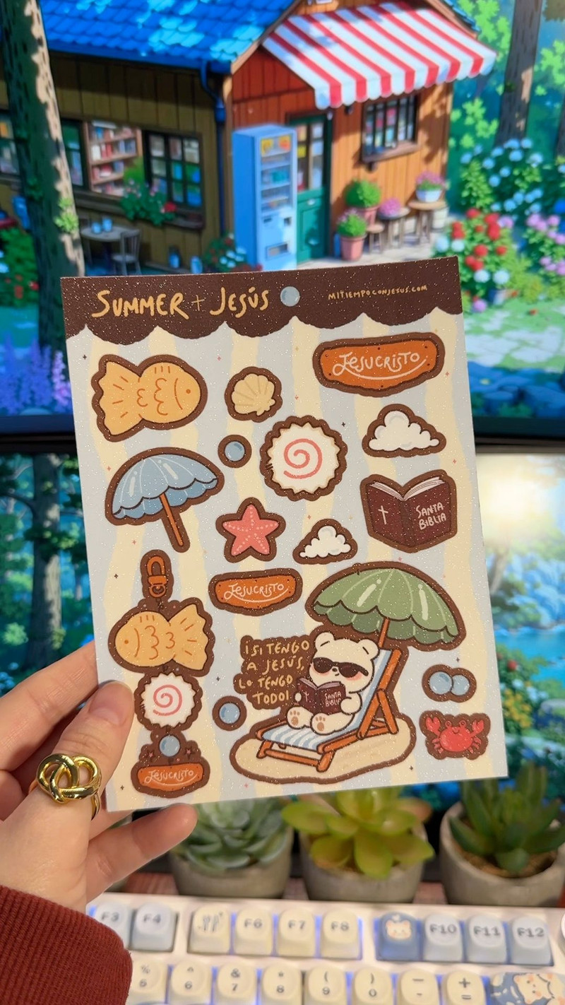 Sticker Summer + Jesús - Imagen 1