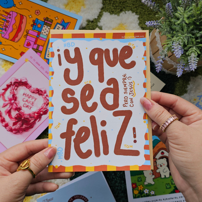 Tarjeta Y que sea feliz